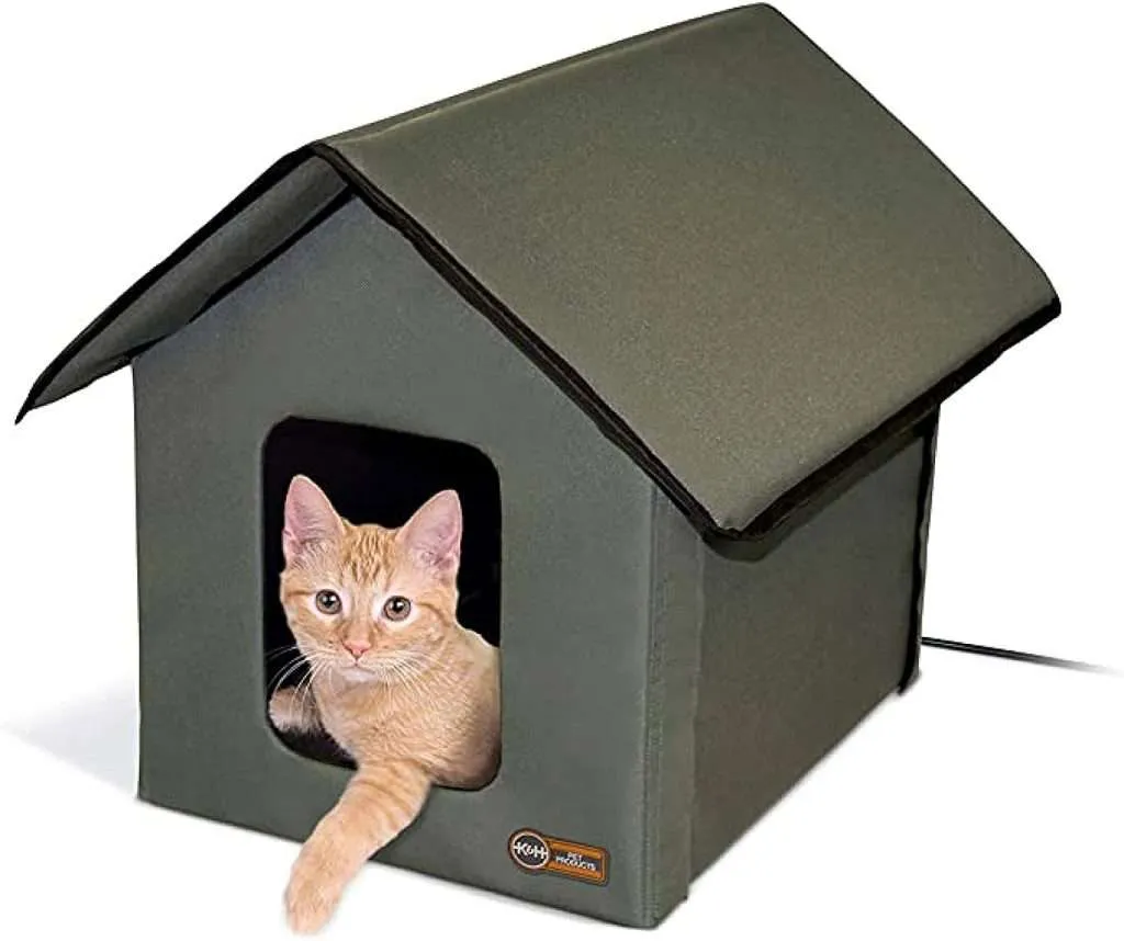 K&H PET Products Outdoor Kitty House Cat Shelter  BEST OUTDOOR CAT HOUSES
