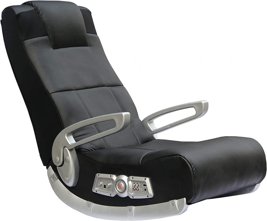 X Rocker 5143601 Leather Floor Video Gaming Chair