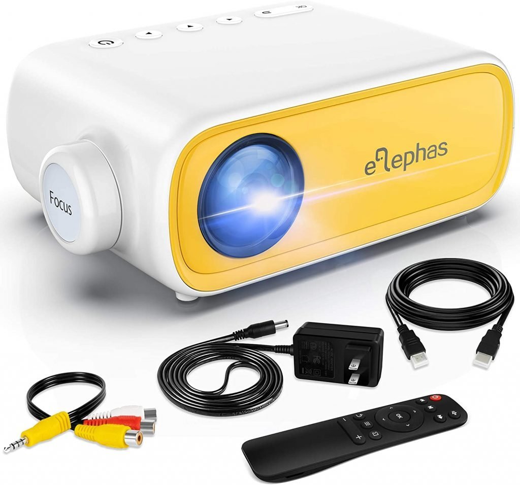 ELEPHAS Portable Projector - Best  Portable Projectors for iPhone
