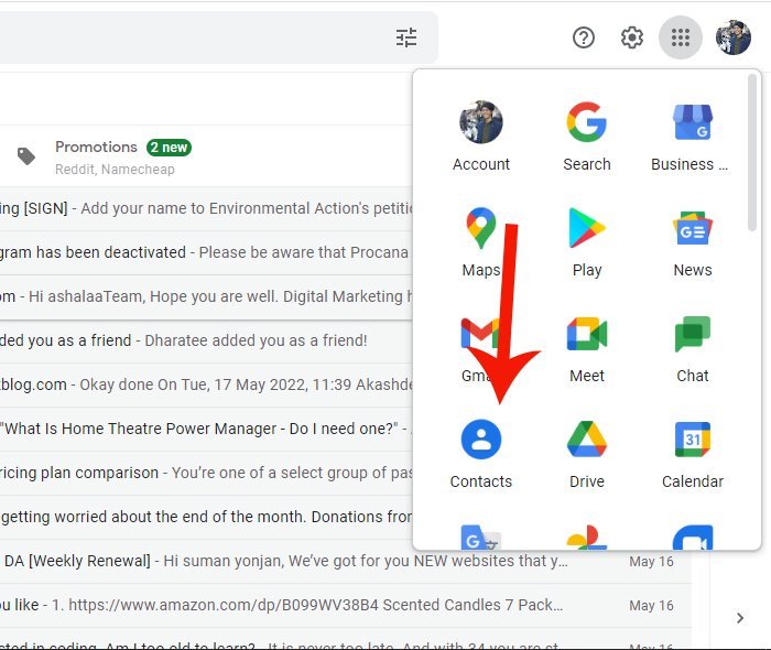 Gmail How to Add Contacts 