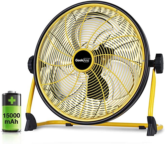  Geek Aire Rechargable Outdoor Fan - The most durable on the market.