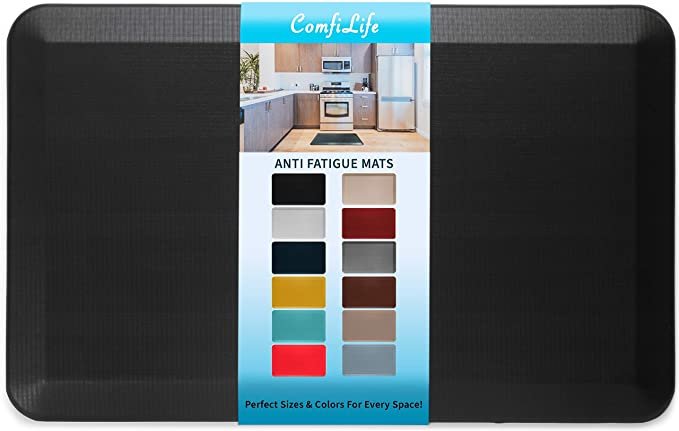 ComfiLife Anti Fatigue Floor Mat – 3/4 Inch Thick Perfect Kitchen Mat, Standing Desk Mat – Comfort at Home, Office, Garage – Durable – Stain Resistant
