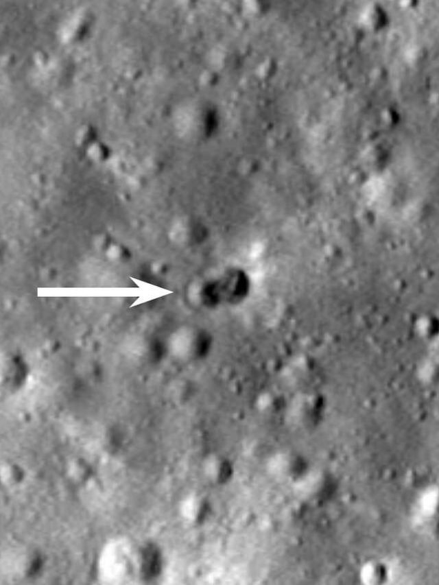 Mystery rocket moon crash creating double crater!