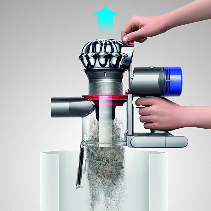 Dustbin Emptying Process for Dyson V7 and Dyson V8