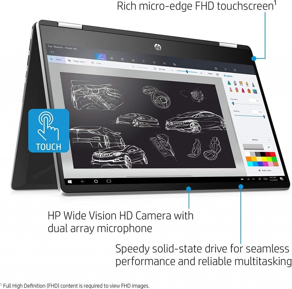 HP Pavilion x360 Design and appearance